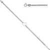 Armband aus 925 Silber mit Herz 19cm 2-reihig Armkette Armschmuck für Damen