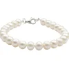 Armband aus Süßwasser Zuchtperlen creme weiß Perlenarmband klassisch elegant Hochzeit