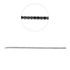 Armband aus 750 Weißgold 80 Brillanten 3,08ct schwarz B:2mm L:17,8cm 4er-Krappe