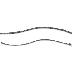 Armband aus 750 Weißgold 102 Brillanten 1,2ct schwarz B:1,4mm L:18cm 4er-Krappe
