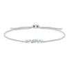 Armband aus 750 Weißgold 9 Brillanten 0,21ct TW-SI B:17,4mm L:22,9cm