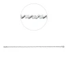 Armband aus 750 Weißgold 38 Brillanten 1,99ct TW-SI B:2,7mm L:18,5cm