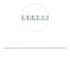 Armband aus 750 Weißgold 55 Brillanten 5,51ct TW-VSI B:3,1mm L:17,5cm 4er-Krappe