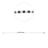 Armband aus 750 Weißgold 22 Diamanten 0,42ct L:17,8cm Fassung schwarz rhodiniert