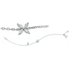 Armband aus 750 Weißgold 5 Diamanten 0,21ct L:17,8cm Länge variabel