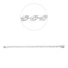 Armband aus 750 Weißgold 104 Diamanten 3,52ct TW-VSI/SI B:4,4mm L:17,8cm