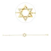 Armband David Stern aus 585 Gelbgold 27 Brillanten 0,12ct W-SI/PI L:17,5cm