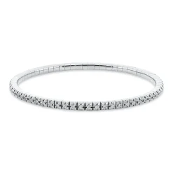 Armband Flex-Band aus 750 Weißgold rhodiniert 66 Brillanten 0,69ct TW-SI B:2,9mm