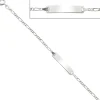 Armband für Kinder, Figaroarmband schlicht, aus 925 Silber, 14-16cm