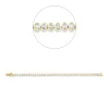 Armband 750 Gold gelb/weiß 42 Diamanten Oval-Schliff 4,47ct TW-SI B:5,2mm L:18cm