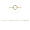 Armband Kreis aus 750 Gold Gelbgold 22 Brillanten 0,07ct TW-SI L:18cm