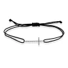 Armband Kreuz aus 750 Gold Weißgold 23 Brillanten 0,11ct F-SI B:23,8mm