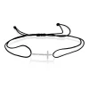 Armband Kreuz aus 585 Gold Weißgold 24 Brillanten 0,08ct TW-SI B:23,8mm