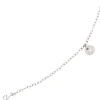 Armband mit Anhänger 29 Brillanten 0.34Ct W/SI 585 Gold Weißgold 18,5cm Damen