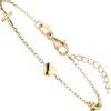 Armband mit 3 Anhängern Glaube Liebe Hoffnung aus 925 Silber vergoldet 16-19cm