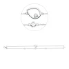 Armband Tropfen aus 750 Weißgold 3 Brillanten 0,36ct TW-SI 1 Brillant 0,03ct TW-SI