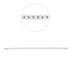 Armband 750 Weißgold 60 Diamanten Oval-Schliff 4,29ct F-VSI/SI B:3,4mm L:17,8cm
