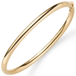 Armreif Armband Armschmuck aus 750 Gold Gelbgold 4mm breit glänzend oval 60x49mm