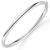 Armreif Armband Armschmuck aus 750 Gold Weißgold 4mm breit glänzend oval 60x49mm