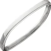Armreif Armband aus 925 Silber flach eckig 58,9x54,7mm Armschmuck schlicht