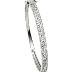 Armreif Armschmuck Armband aus 925 Silber mit Zirkonia weiß Damen