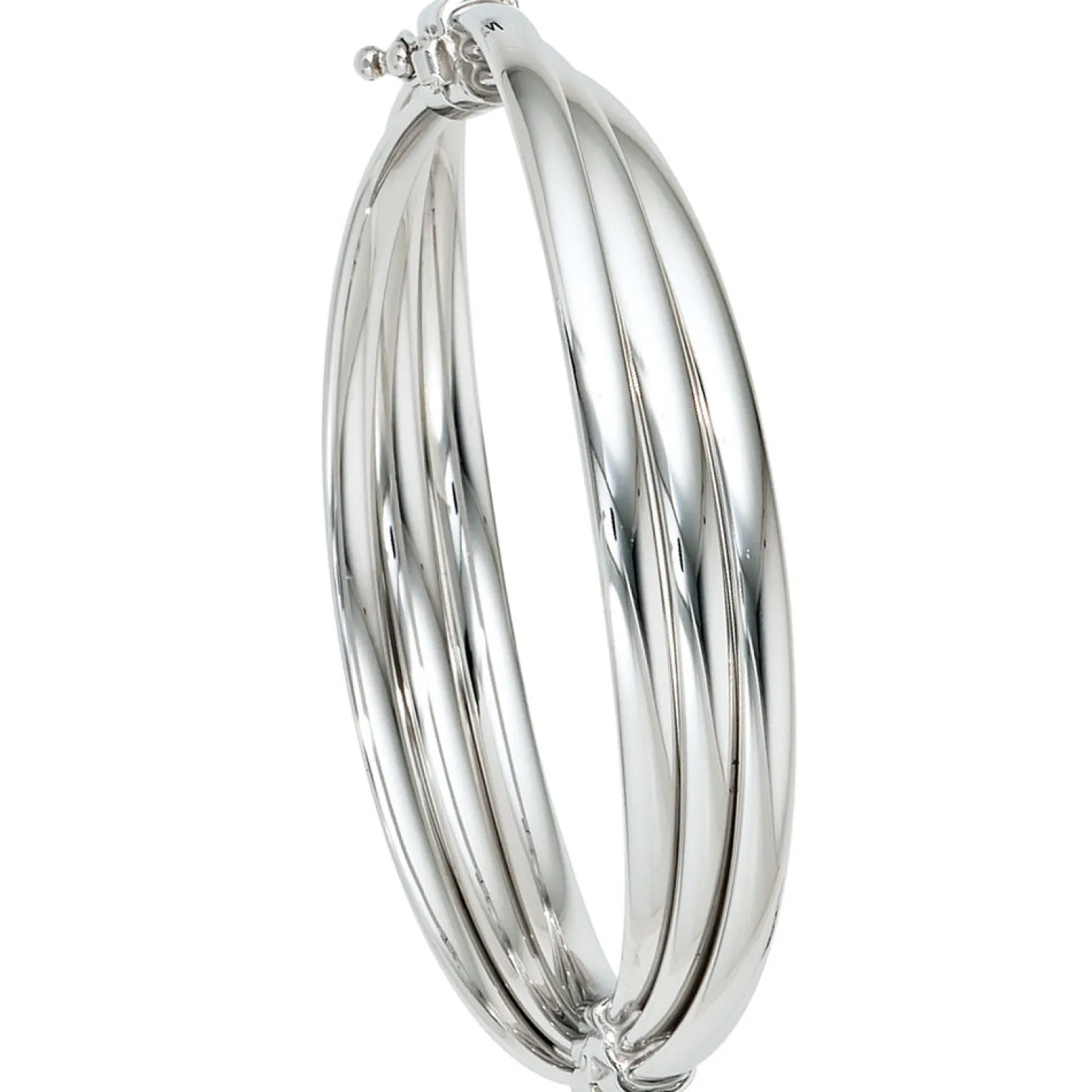 Armreif Armschmuck Armband 925 Silber rhodiniert oval Silberarmreif