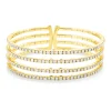Armreif Armspange aus 750 Gelbgold 160 Brillanten 5,35ct TW-VSI 50x58mm