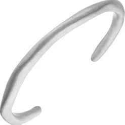 Armreif Armspange aus 925 Silber rhodiniert mattiert offen 16cm Armschmuck