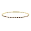 Armreif aus 750 Gelbgold 42 Rubine 0,59ct rot 41 Brillanten 0,49ct TW-SI