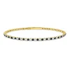 Armreif aus 750 Gelbgold 38 Saphire 1,15ct blau 37 Brillanten 0,88ct TW-SI Ø58mm
