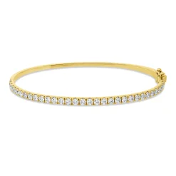 Armreif aus 750 Gold Gelbgold 35 Brillanten 1,48ct I-VSI 45x55mm