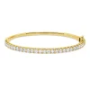 Armreif aus 750 Gold Gelbgold 27 Brillanten 2,18ct J-PI 46x56mm