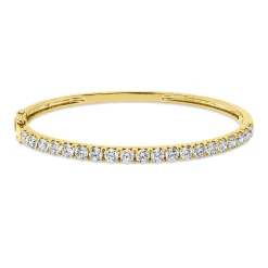 Armreif aus 750 Gold Gelbgold 20 Brillanten 2,41ct TW-VSI/SI 47x54mm