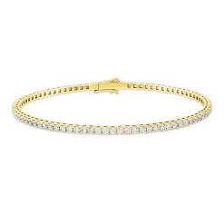 Armreif aus 750 Gold Gelbgold 78 Diamanten 2ct TW-SI 51,3x59,7mm