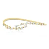 Armreif aus 750 Gold Gelbgold 14 Diamanten 1,71ct TW-SI 48x59mm