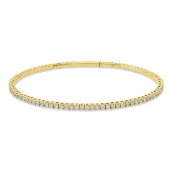 Armreif aus 750 Gold Gelbgold 82 Diamanten 2,04ct TW-SI 50x63mm
