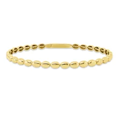 Armreif aus 585 Gold Gelbgold 46x57mm poliert