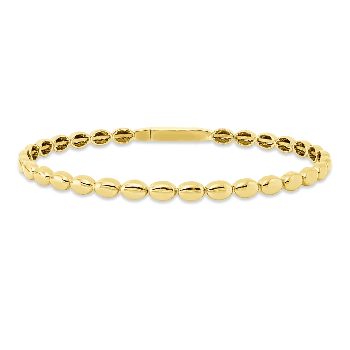 Armreif aus 585 Gold Gelbgold 46x57mm poliert