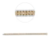 Armreif aus 750 Gold gelb/weiß 315 Diamanten 8,41ct