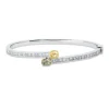 Armreif aus 750 Gold gelb/weiß/rot 40 Diamanten 2,82ct 46x52mm 4er-Krappe