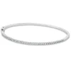 Armreif aus 750 Gold Weißgold 37 Brillanten 0,48ct TW-SI 53x63mm