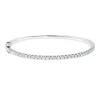 Armreif aus 750 Gold Weißgold 31 Brillanten 0,88ct TW-VSI/SI 46x53mm