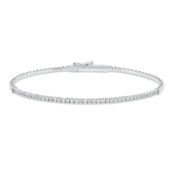 Armreif aus 750 Gold Weißgold 40 Brillanten 0,63ct W-PI 48x58mm
