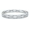 Armreif aus 750 Gold Weißgold 367 Diamanten 4,1ct TW-SI 55x65mm