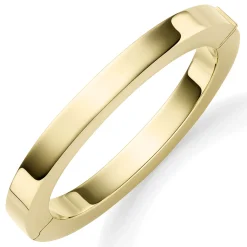 Armreif flach Oval 60x55mm aus 585 Gold Gelbgold glänzend 8mm breit