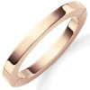 Armreif flach Oval 60x55mm aus 585 Gold Rotgold glänzend 8mm breit