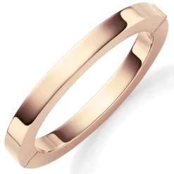 Armreif flach Oval 60x55mm aus 585 Gold Rotgold glänzend 8mm breit