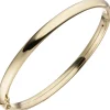 Armreif 54,1mm x 62,4mm ovaler Armband aus 375 Gold Gelbgold Armschmuck