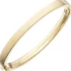 Armreif 55,6mm x 61,7mm ovaler Armband aus 375 Gold Gelbgold Armschmuck