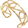Armspange offener Armreif Armschmuck aus Edelstahl gelbgoldfarben 43,9x61,7mm